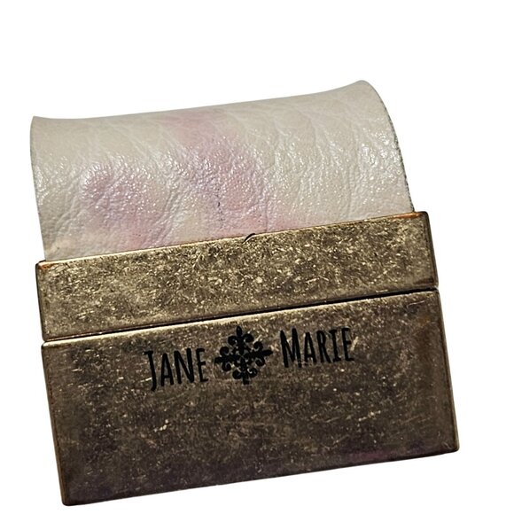 Jane Marie Leopard Print Leather Bracelet Gold Magnetic Clasp Fashion Jewelry - Picture 3 of 4